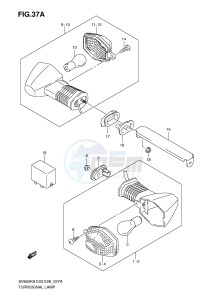 SV650 (E3-E28) drawing TURNSIGNAL LAMP (SV650SK9 SAK9 SL0 SAL0)