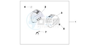 XL700V drawing PANNIER SET