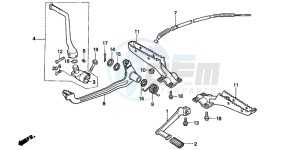 TRX300 FOURTRAX 300 drawing STEP/PEDAL