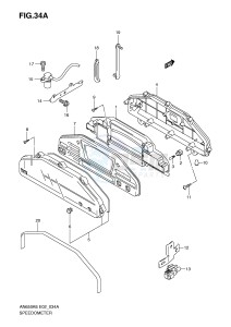 AN650 (E2) Burgman drawing SPEEDOMETER (AN650K7 K8 K9)