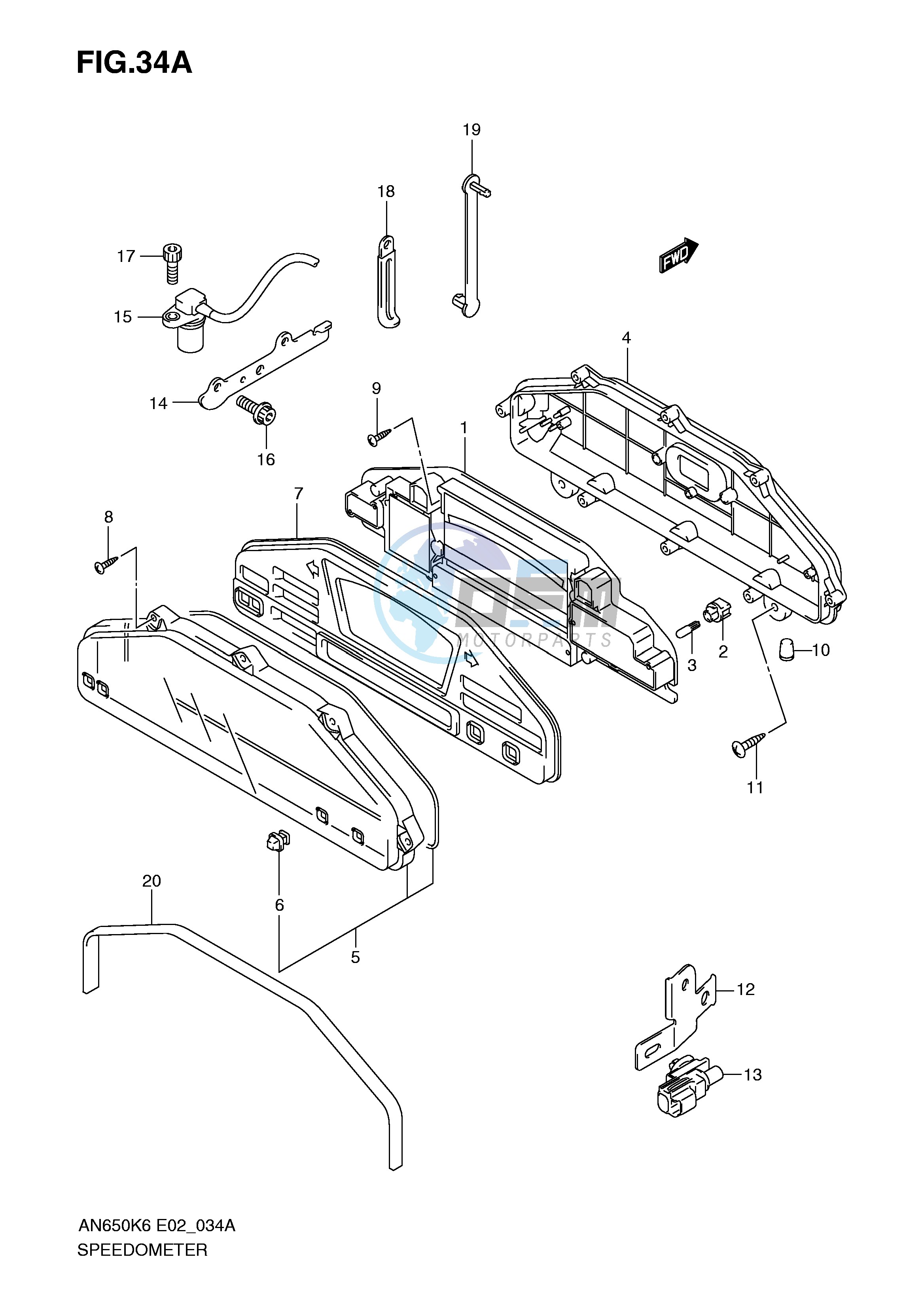 SPEEDOMETER (AN650K7 K8 K9)