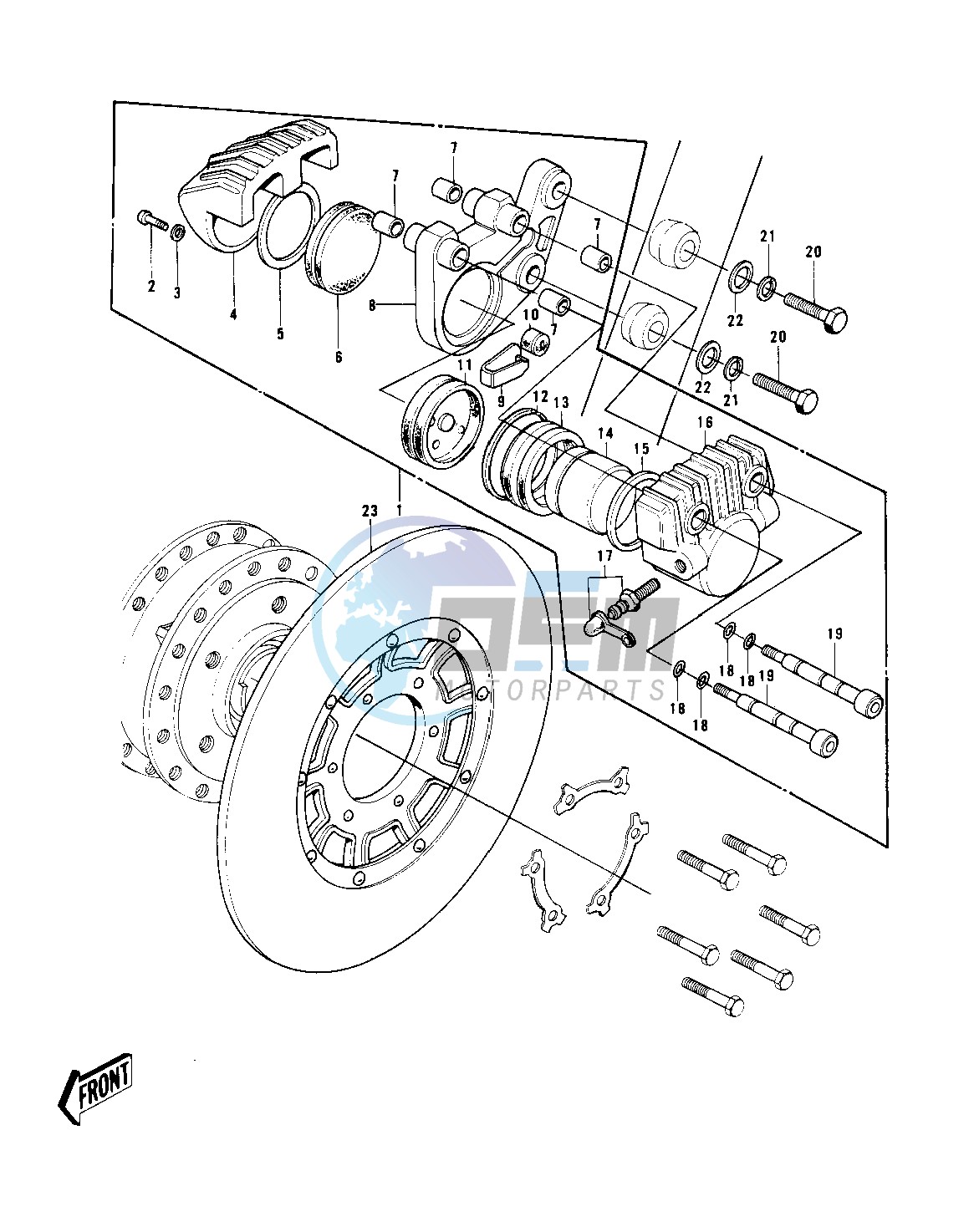 FRONT BRAKE -- H1-B- -