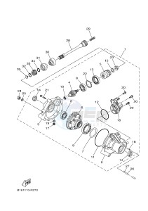 YFM700FWB KODIAK 700 KODIAK 700 HUNTER (B16N) drawing FRONT DIFFERENTIAL