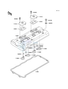 ZRX1200R ZR1200-A5H FR GB XX (EU ME A(FRICA) drawing Cylinder Head Cover