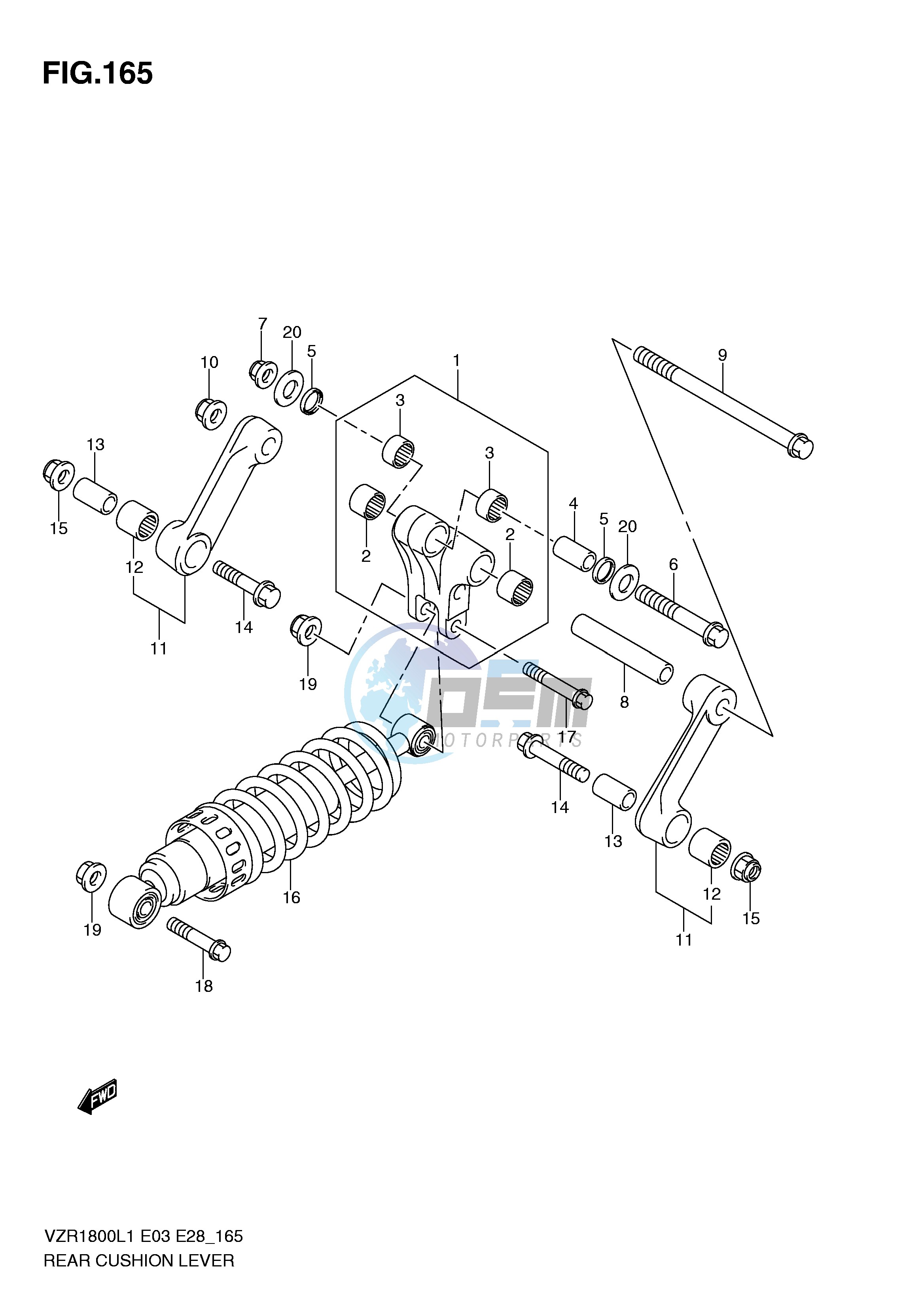 REAR CUSHION LEVER (VZR1800ZL1 E3)