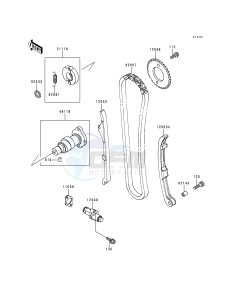 KLF 400 B [BAYOU 400 4X4] (B4-B6) [BAYOU 400 4X4] drawing CAMSHAFT-- S- -_TENSIONER