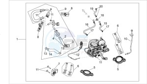 RXV 450 RXV 450-550 STREET LEGAL drawing Throttle body