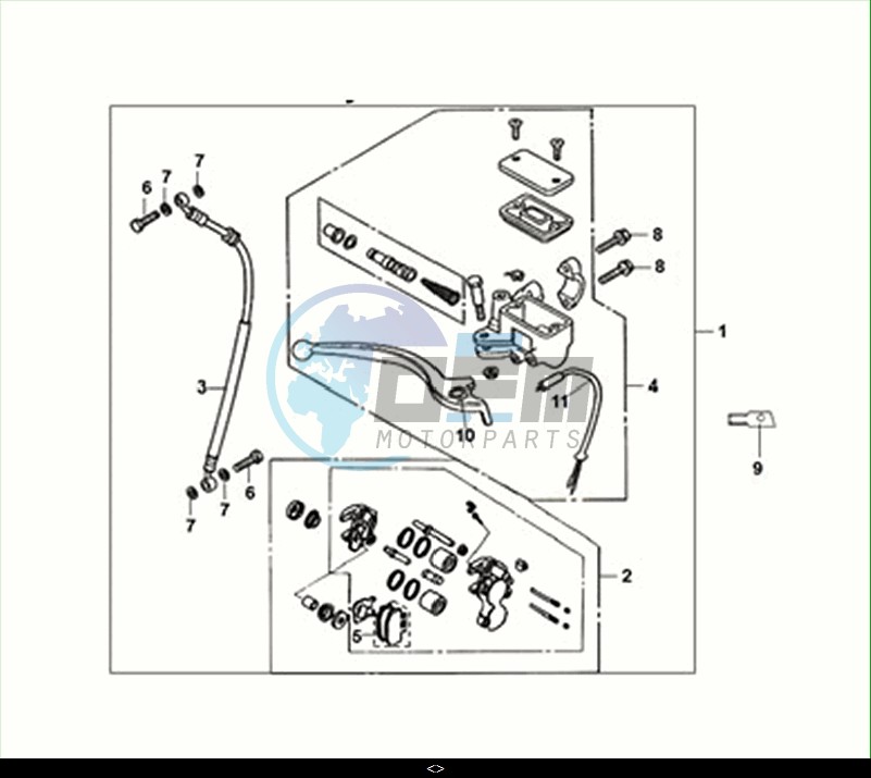 FRONT BRAKE MASTER CYLINDER