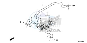 CB1100AE CB1100 ABS UK - (E) drawing AIR INJECTION CONTROL VALVE