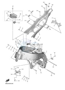 YZF-R6 YZF600 R6 (BN66) drawing FRAME