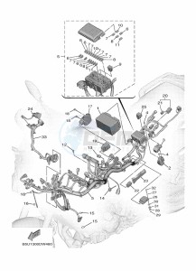 TRACER 9 MTT890 (B5U1) drawing ELECTRICAL 1