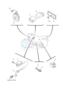 FZ8-S FZ8 FAZER 800 (4P2K 4P2L 4P2M) drawing ELECTRICAL 2