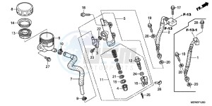 NT700VB drawing RR. BRAKE MASTER CYLINDER