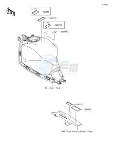 NINJA 650 EX650KHFA XX (EU ME A(FRICA) drawing Labels