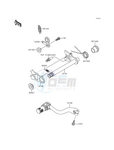 KX 250 K [KX250] (K3) [KX250] drawing GEAR CHANGE MECHANISM