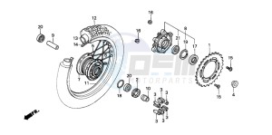 NX2502 drawing REAR WHEEL