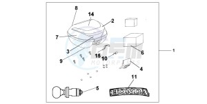 SH150S 125 drawing TOP BOX 35 L PB-351P