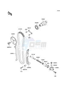 KLF300 KLF300B6F EU GB drawing Camshaft(s)/Tensioner