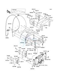 VN1600 CLASSIC TOURER VN1600-D1H GB XX (EU ME A(FRICA) drawing Cowling