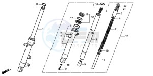 CBR125RS drawing FRONT FORK