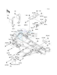 KVF 360 A [PRAIRIE 360 4X4] (A6F-A9F) A6F drawing ENGINE MOUNT