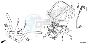 TRX420TM1F TRX420 Europe Direct - (ED) drawing HANDLE PIPE