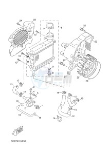 YN50FMU NEO'S 4 (B261 B261) drawing RADIATOR & HOSE