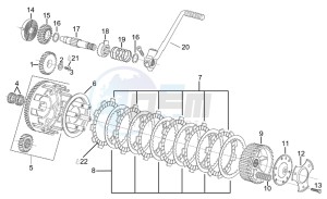 RS 125 (eng. 122cc) drawing Clutch