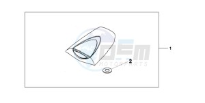 CBR600RR9 U / MME drawing SEAT COWL*NHA66P*