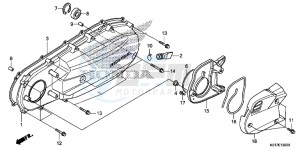 SH125AD SH125i UK - (E) drawing LEFT SIDE COVER