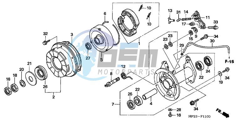 REAR BRAKE PANEL