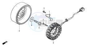 CBR600RR drawing GENERATOR