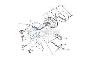 XVS DRAG STAR 1100 drawing TAILLIGHT