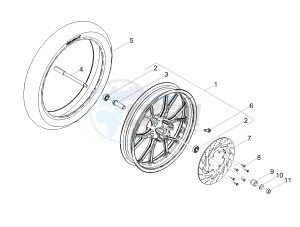 SX 50 E4 (EMEA) drawing Front wheel