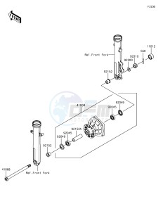 VERSYS-X 300 ABS KLE300CHF XX (EU ME A(FRICA) drawing Front Hub