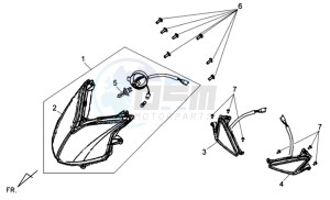 SYMPHONY SPORT 50 drawing HEADLAMP CPL