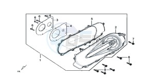 HD 200EVO EFI drawing CRANKCASE COVER LEFT