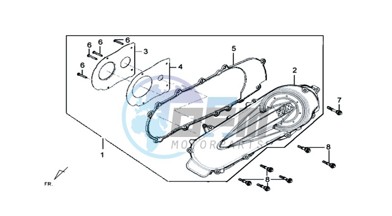 CRANKCASE COVER LEFT