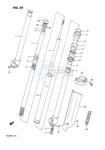 TS200R (E4) drawing FRONT DAMPER