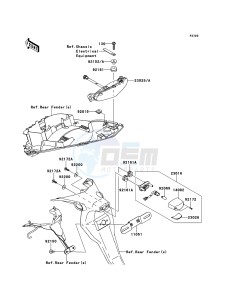 ER-6N ER650C9F GB XX (EU ME A(FRICA) drawing Taillight(s)