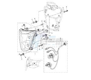 XT Z TENERE 660 drawing HEADLIGHT