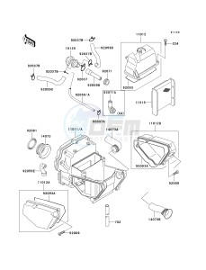 EX 500 D [NINJA 500R] (D10-D12) [NINJA 500R] drawing AIR CLEANER