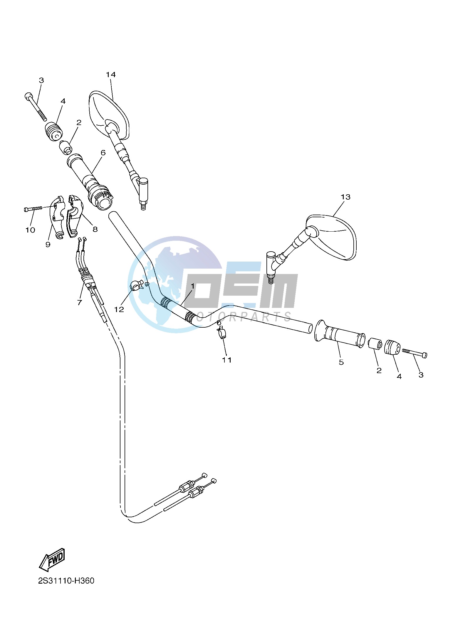 STEERING HANDLE & CABLE