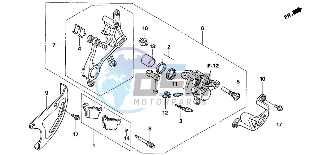 REAR BRAKE CALIPER