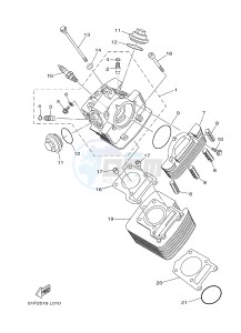 YBR125ESD (51P3) drawing CYLINDER