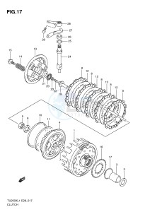 TU250X (E28) drawing CLUTCH