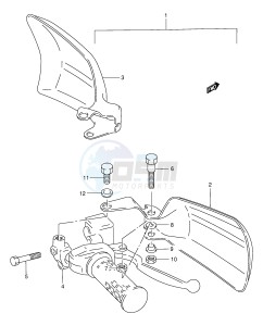 LT-F300 (E24) drawing KNUCKLE COVER (OPTIONAL)