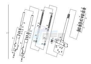 BOULEVARD 125-150 cc drawing FRONT FORK