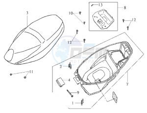 DD50 FIX 25 KMH E2 drawing BUDDYSEAT - HELMET BOX