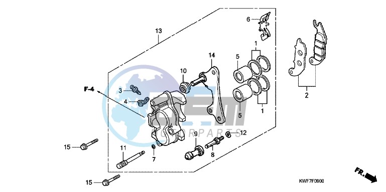 FRONT BRAKE CALIPER